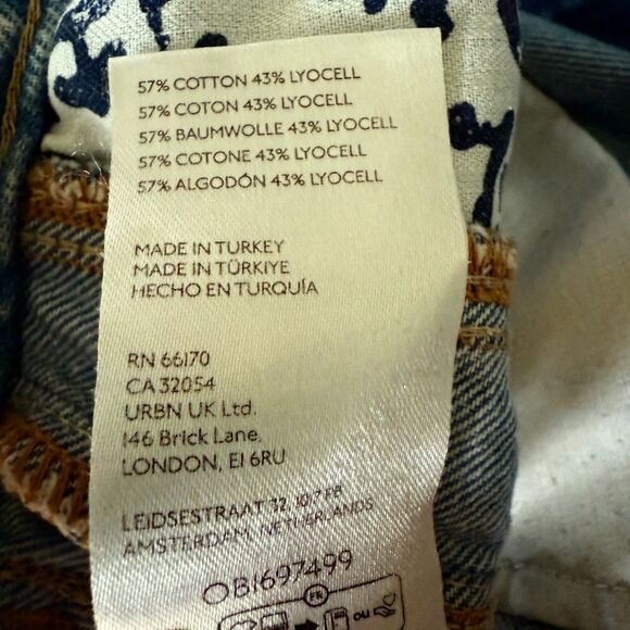 We The Free Good Lucky You Mid-Rise Barrel Jeans Women's Baggy Loose Fit Size 31 - Picture 6 of 10